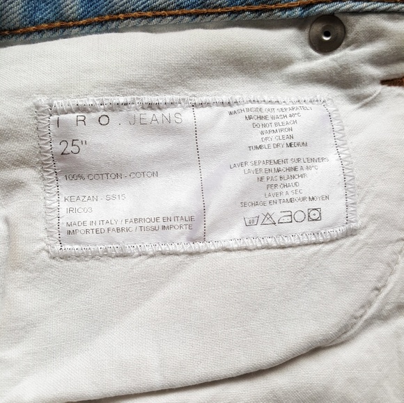 IRO Jeans Keazan Garcon Distressed Light Wash Jeans - Picture 5 of 7